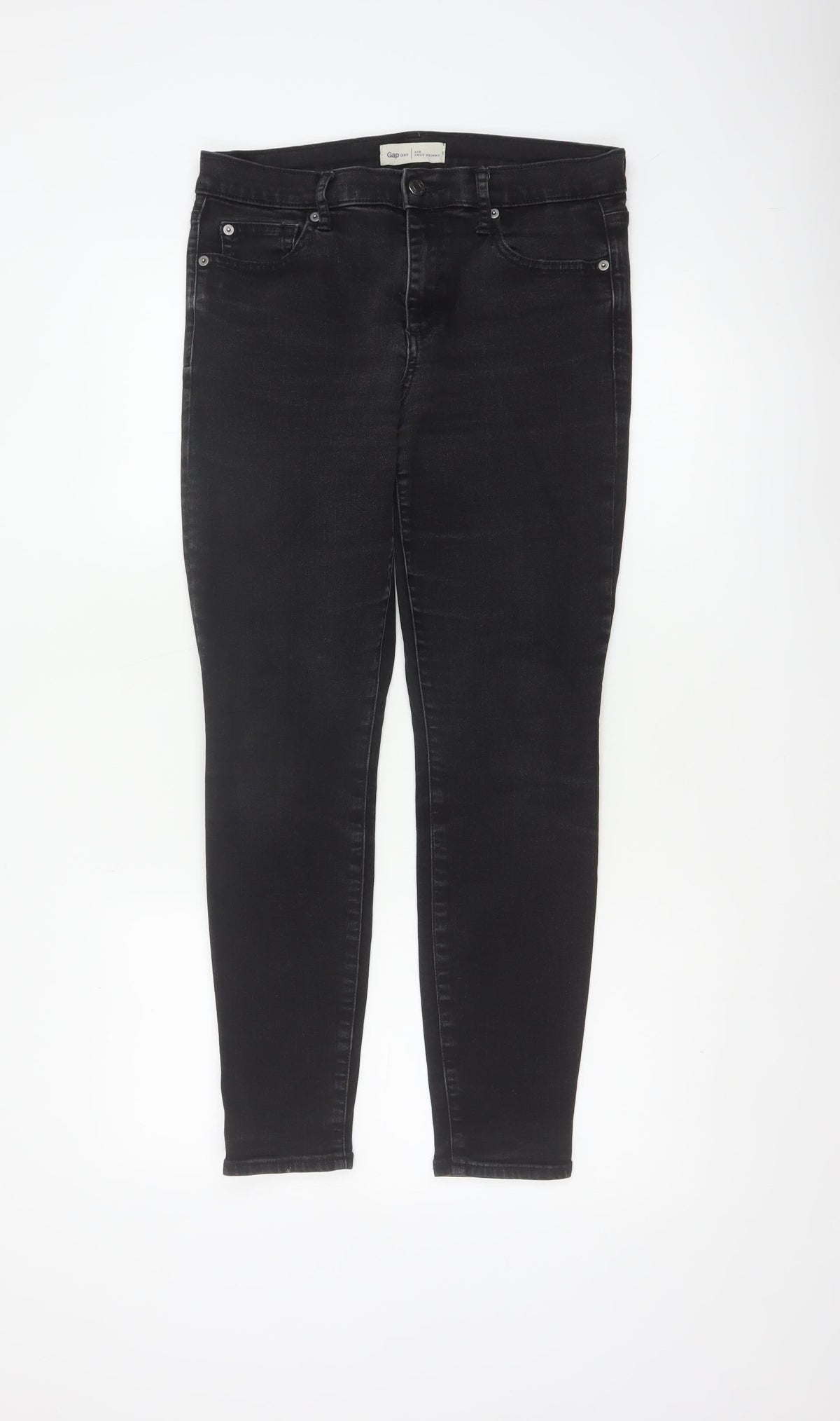 Gap 1969 Women’s Black 30 Short True Skinny Stretch Jeans