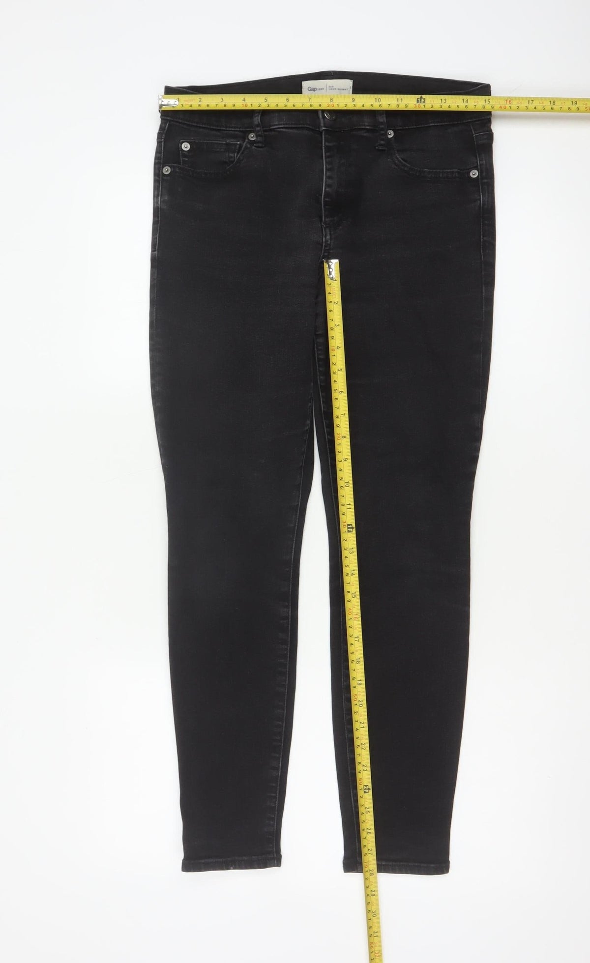 Gap 1969 Women’s Black 30 Short True Skinny Stretch Jeans