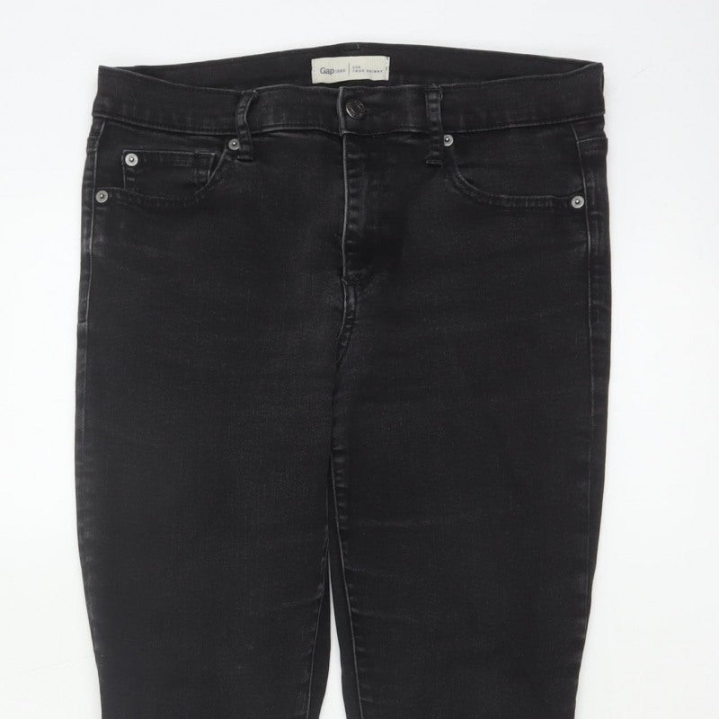 Gap 1969 Women’s Black 30 Short True Skinny Stretch Jeans