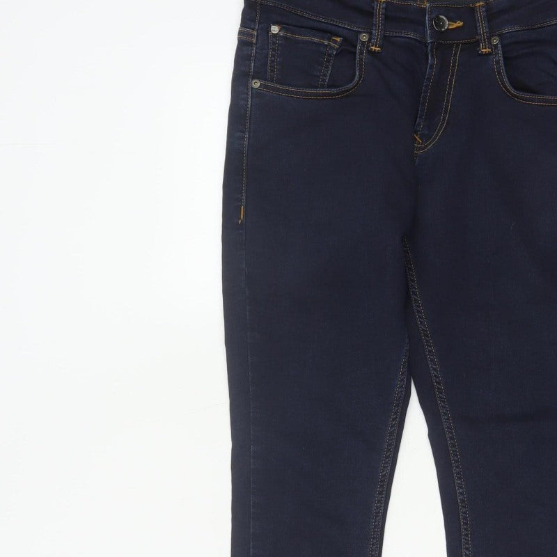 Spykar Men’s Blue W30 L27 Slim Tapered Mid Rise Stretch Jeans