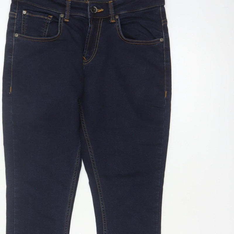 Spykar Men’s Blue W30 L27 Slim Tapered Mid Rise Stretch Jeans
