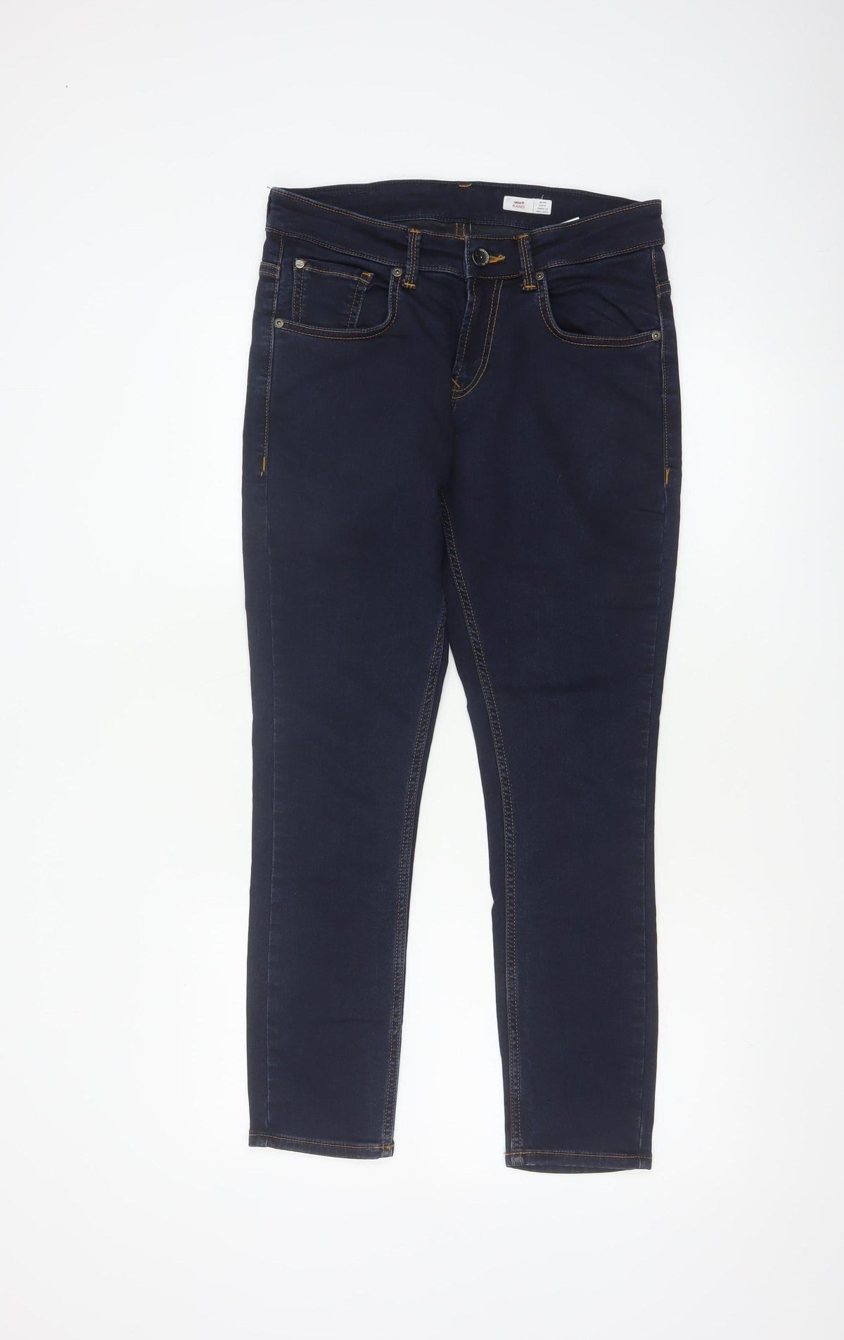Spykar Men’s Blue W30 L27 Slim Tapered Mid Rise Stretch Jeans