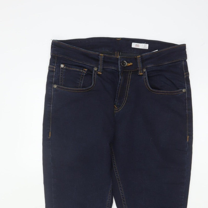 Spykar Men’s Blue W30 L27 Slim Tapered Mid Rise Stretch Jeans