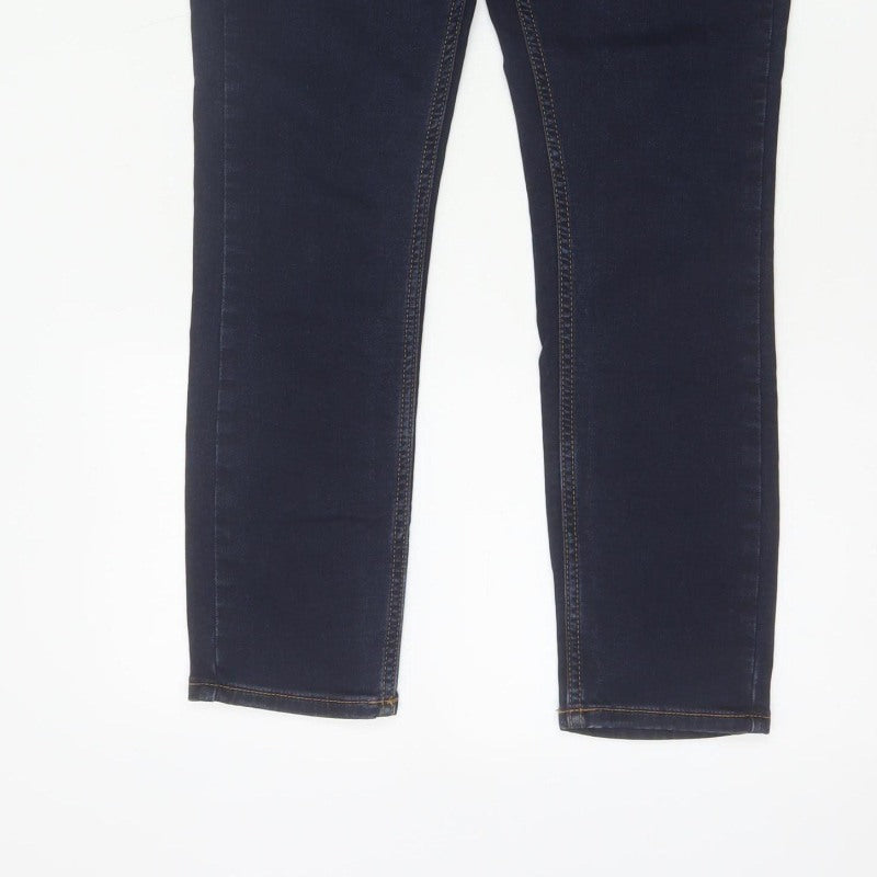 Spykar Men’s Blue W30 L27 Slim Tapered Mid Rise Stretch Jeans