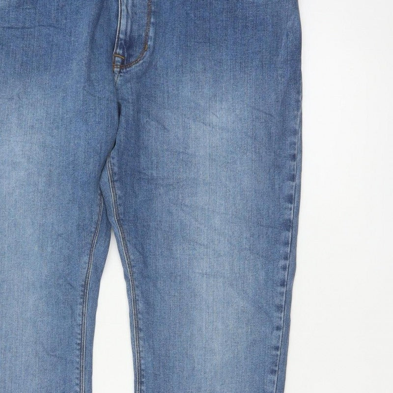 M&S Men’s Blue Light Wash Straight Stretch Jeans W32 L31