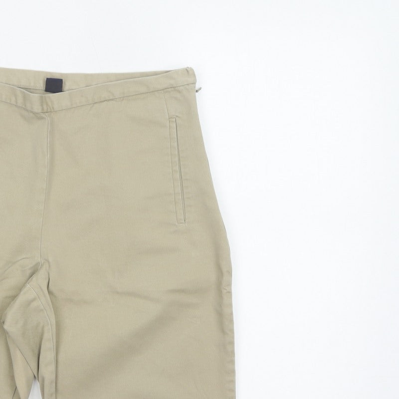 Gap Women’s Beige UK 8 Regular 100% Cotton Bermuda Chino Shorts