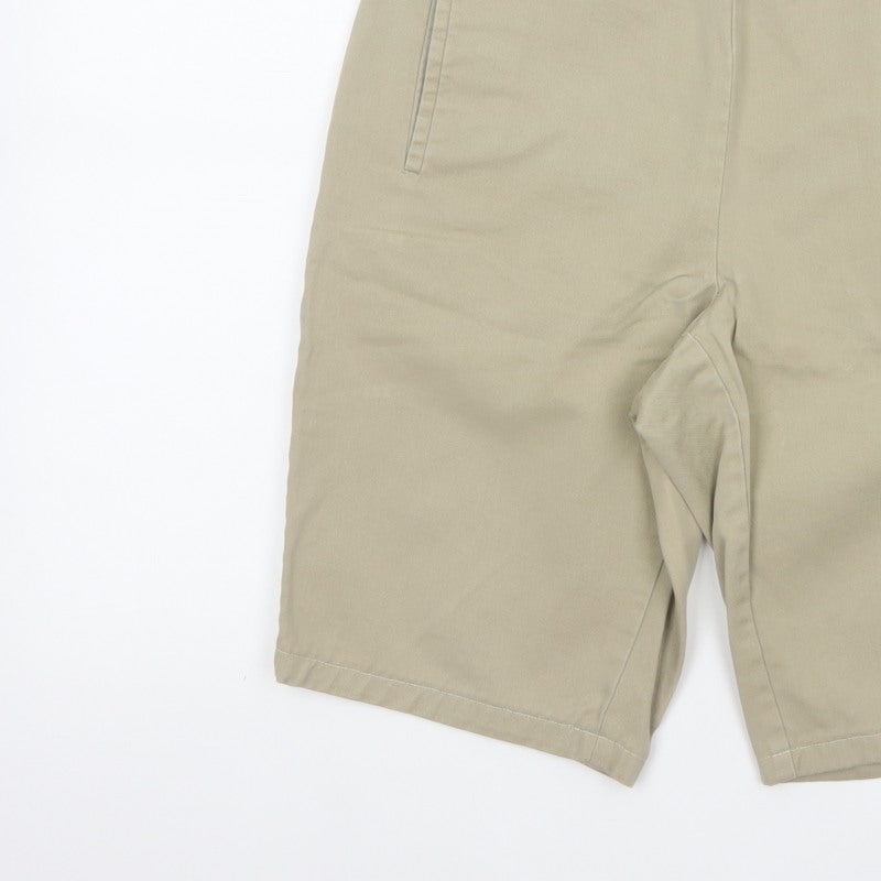 Gap Women’s Beige UK 8 Regular 100% Cotton Bermuda Chino Shorts