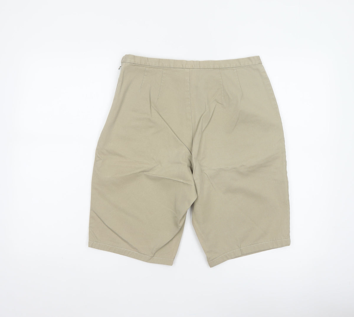Gap Women’s Beige UK 8 Regular 100% Cotton Bermuda Chino Shorts