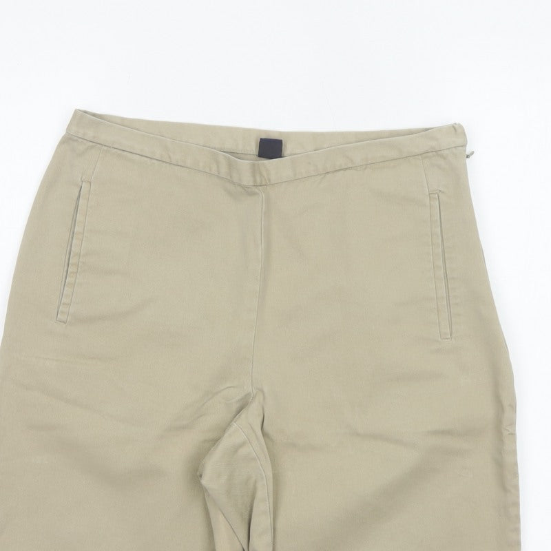 Gap Women’s Beige UK 8 Regular 100% Cotton Bermuda Chino Shorts