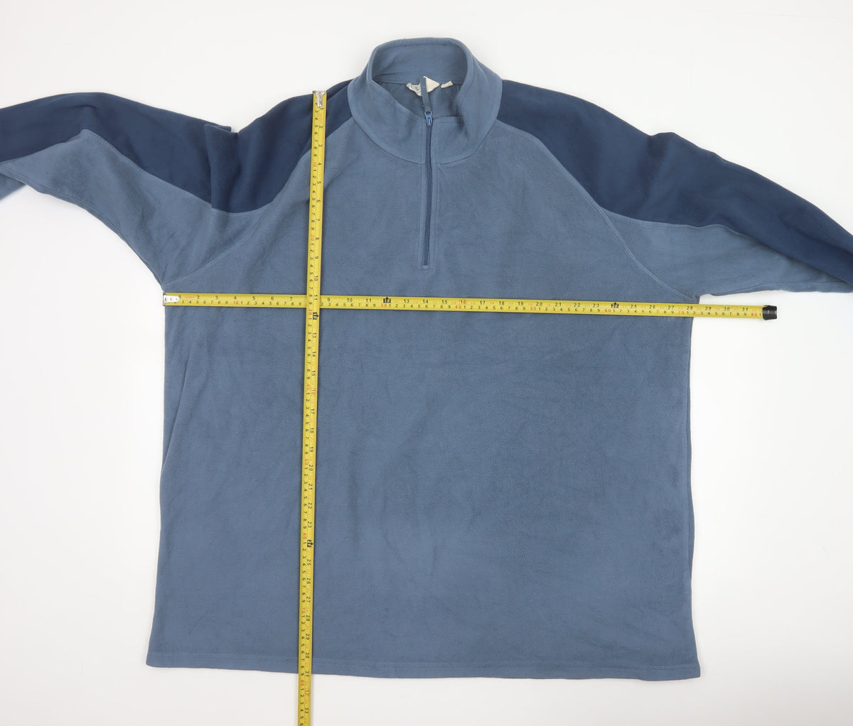 Mountain Warehouse Men Blue 4XL 1/4 Zip Fleece Sweatshirt Outdoor