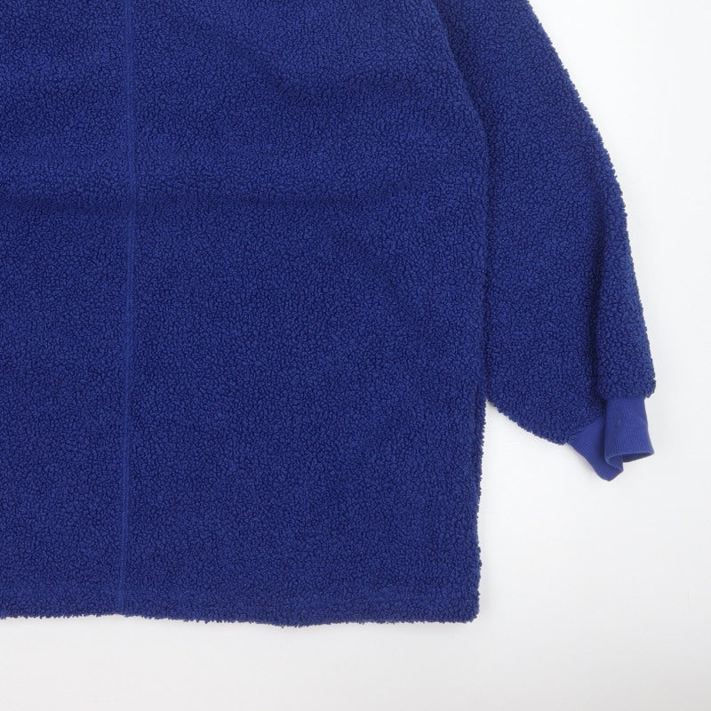 Next Women Blue XL Teddy Fleece Pullover Sweatshirt Crew Neck