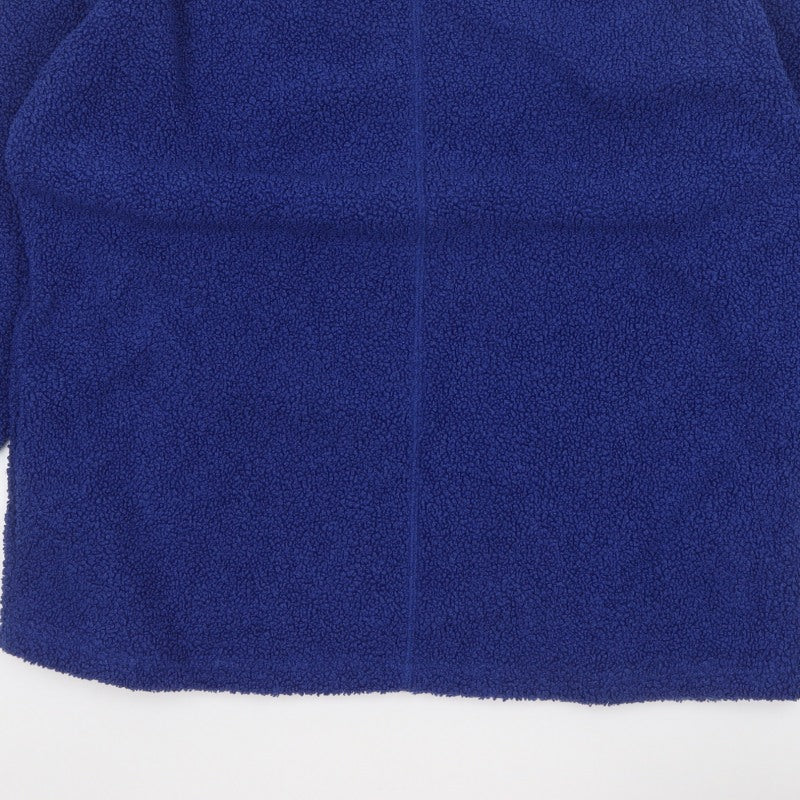 Next Women Blue XL Teddy Fleece Pullover Sweatshirt Crew Neck