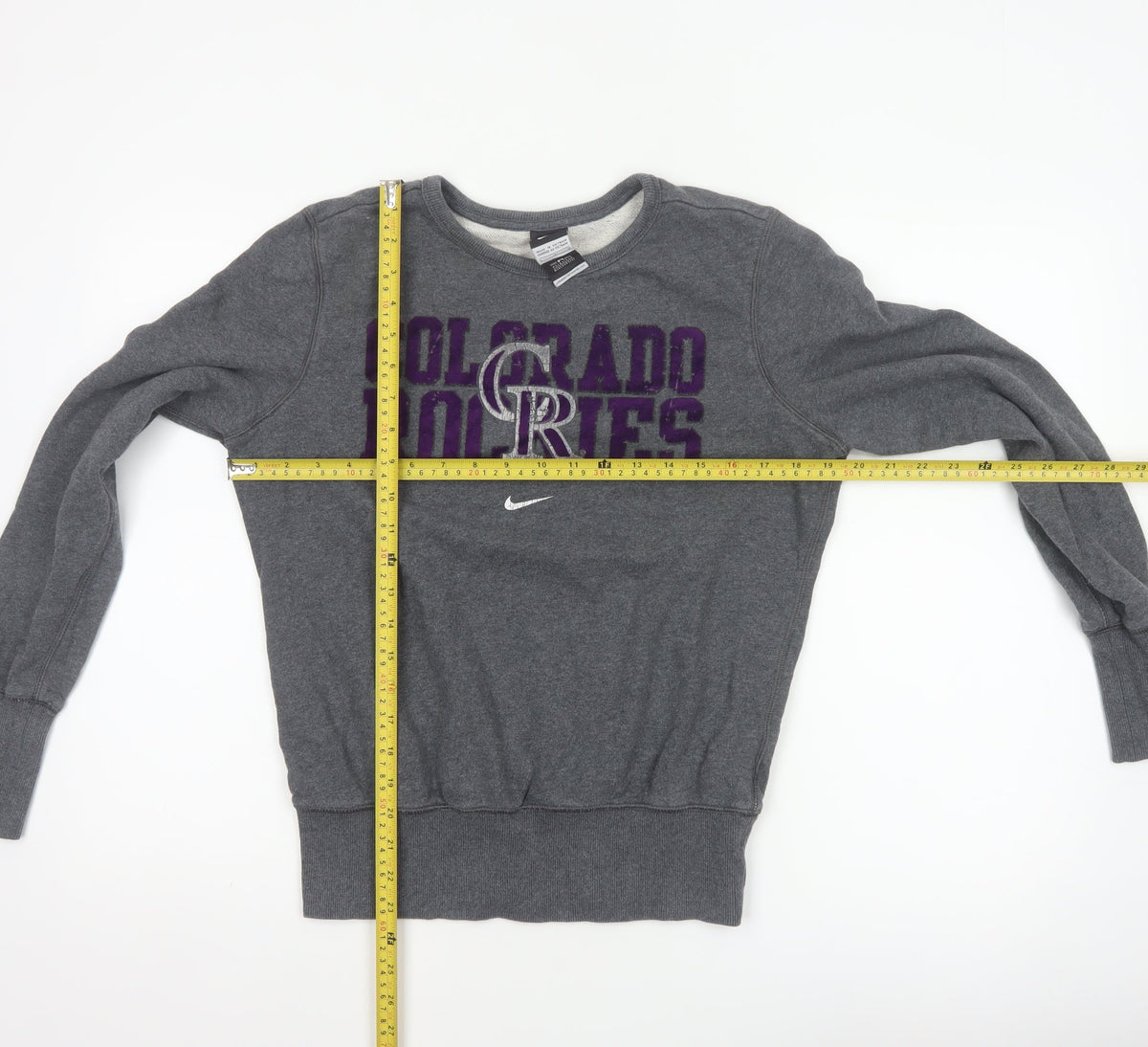 Nike Women’s Grey L Colorado Rockies MLB Graphic Crew Neck Sweatshirt