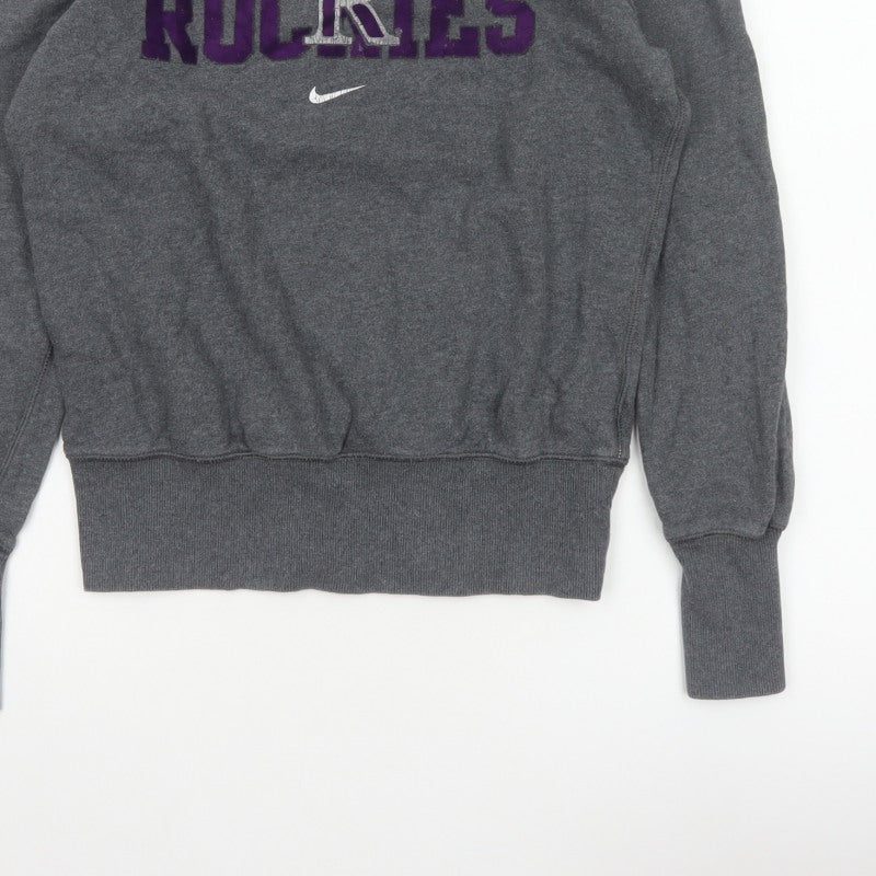 Nike Women’s Grey L Colorado Rockies MLB Graphic Crew Neck Sweatshirt