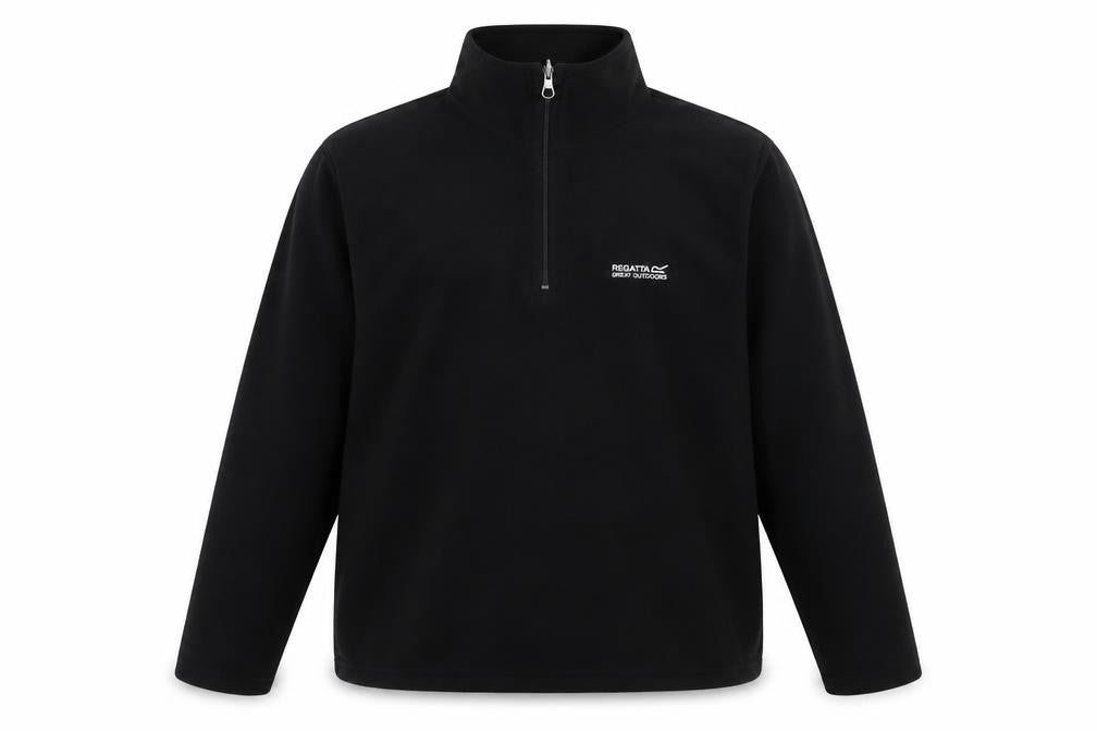 Regatta Men's Black XL 1/4 Zip Fleece Sweatshirt Outdoor