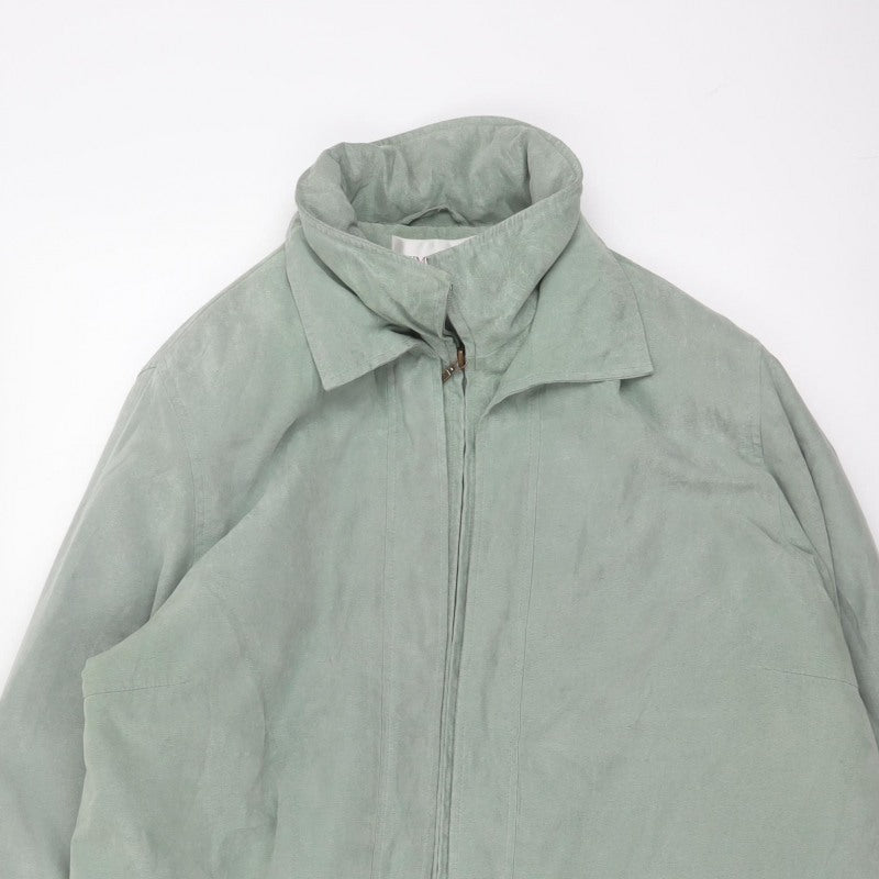 EWM Women’s Green Size 20 Hooded Long Zip Jacket Lined Casual