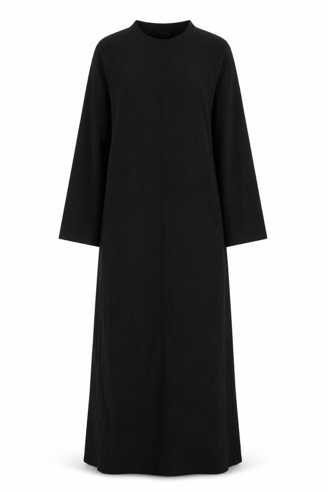 Marks and Spencer Women Black UK 14 Long Sleeve Stretch Maxi Dress