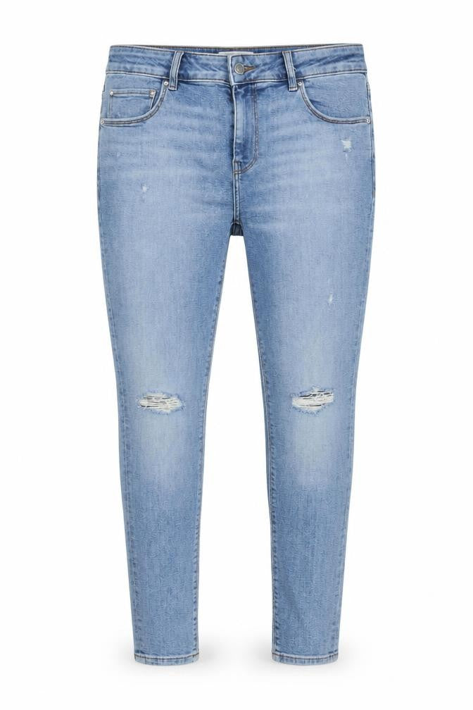 ASOS Design Men's Blue W34 L30 Skinny Distressed Powerstretch Jeans
