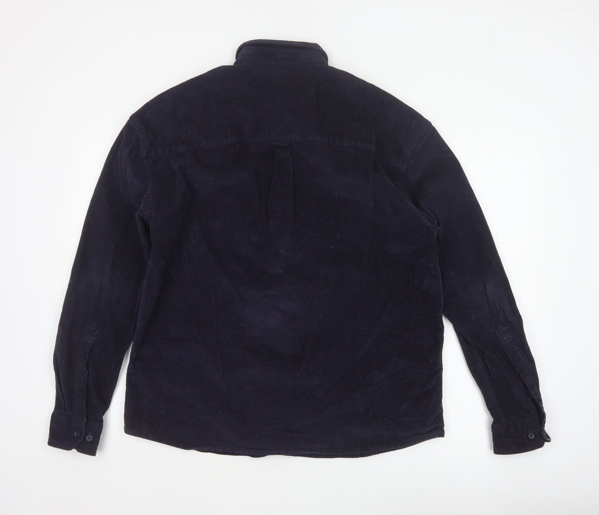 ASOS Men’s Navy Blue S Corduroy Button-Down Long Sleeve Shirt