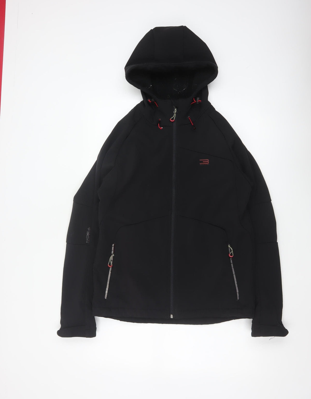 Jack & Jones Tech Men’s Black Small Hooded Softshell Jacket