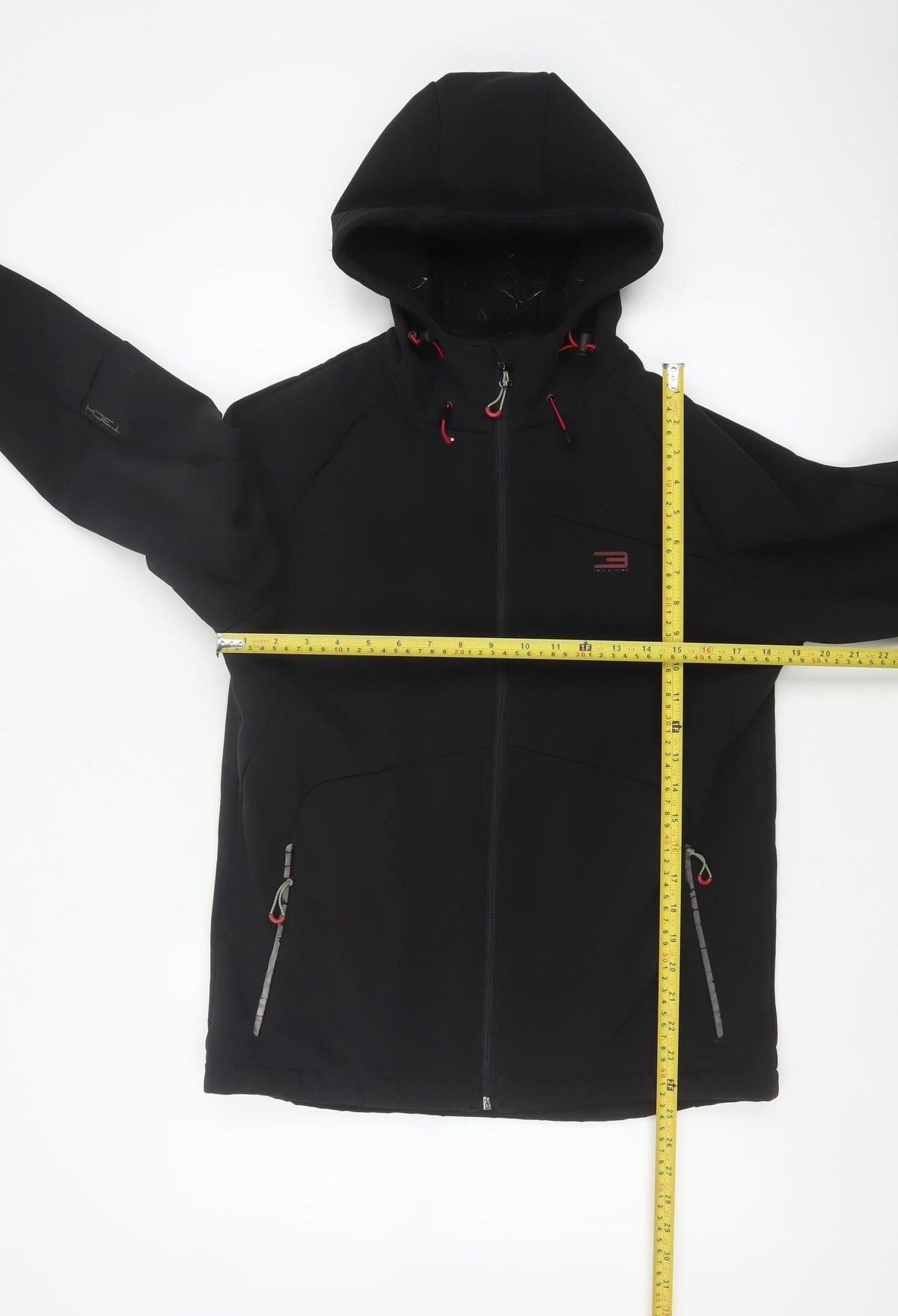 Jack & Jones Tech Men’s Black Small Hooded Softshell Jacket