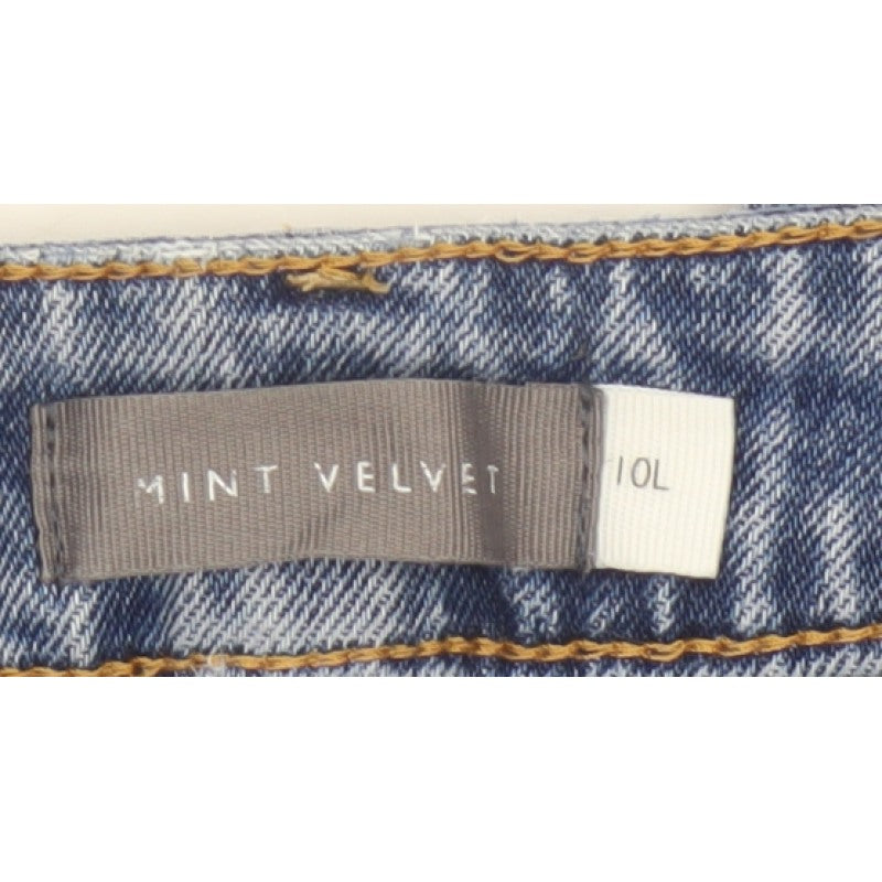Mint Velvet Women’s Blue Size 10 Tall High Rise Straight Jeans