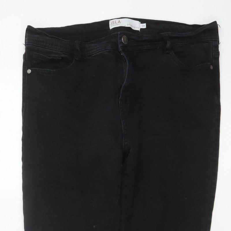 Principles Isla Straight Women’s Black Jeans UK 12 Regular Stretch