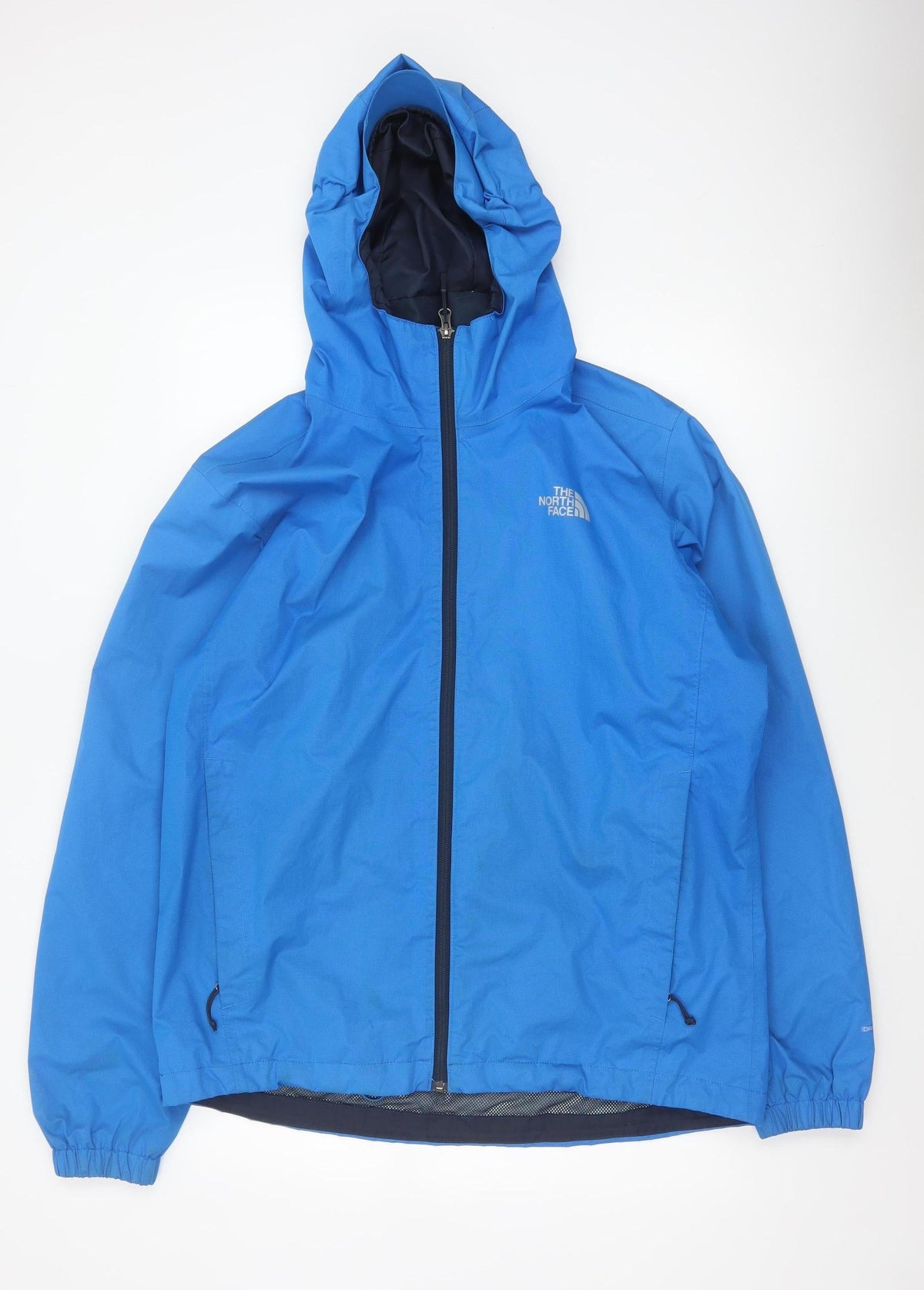 The North Face Men's Blue L DryVent Hooded Waterproof Windbreaker Jacket