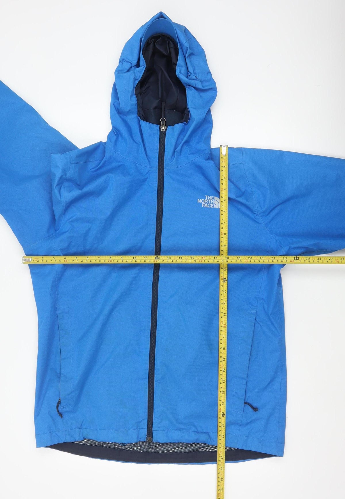 The North Face Men's Blue L DryVent Hooded Waterproof Windbreaker Jacket