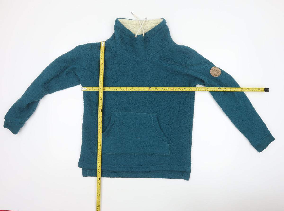 Passenger Women’s Blue S Sherpa Fleece Pullover Hoodie Lined