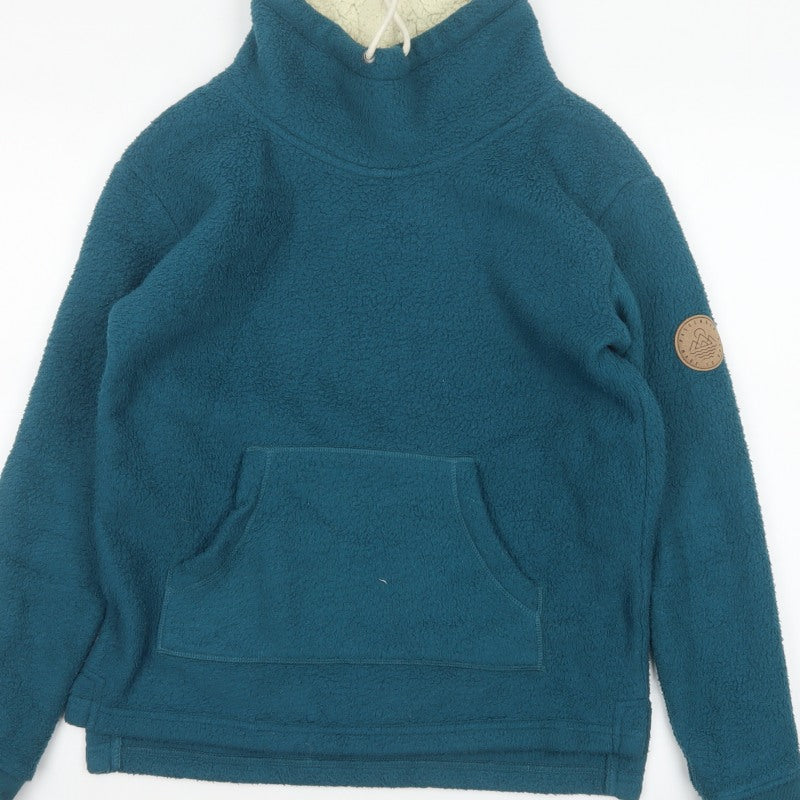 Passenger Women’s Blue S Sherpa Fleece Pullover Hoodie Lined