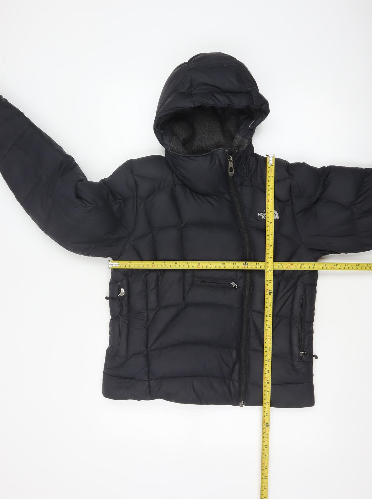 The North Face Women’s Black S Hooded Puffer Jacket Logo