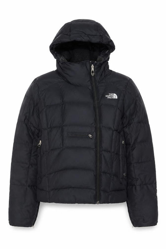 The North Face Women’s Black S Hooded Puffer Jacket Logo