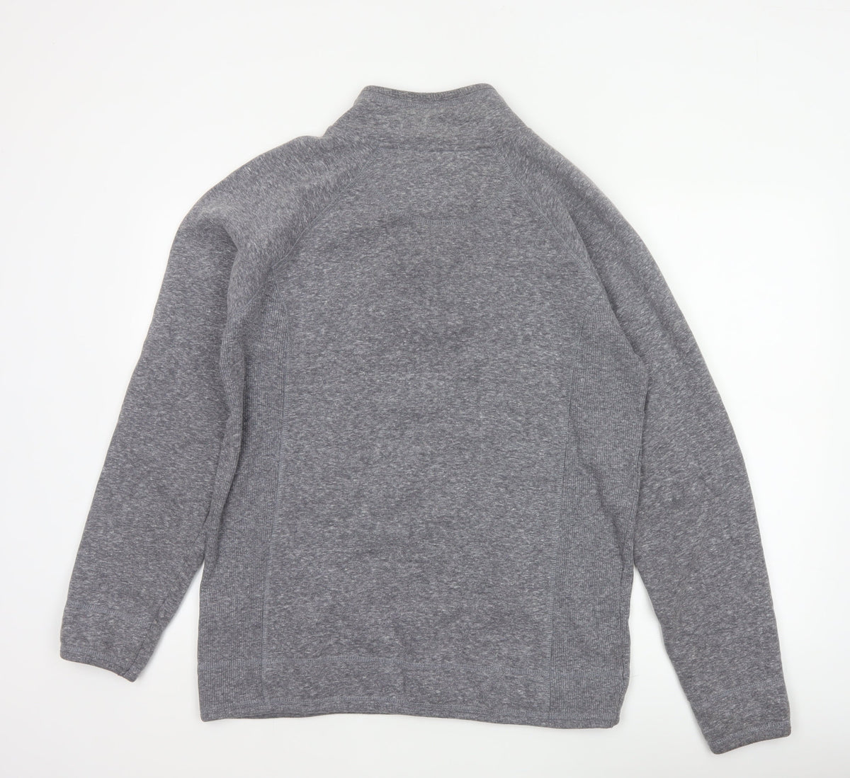 Weird Fish Men’s Grey M 1/4 Zip High Neck Logo Sweatshirt Pullover