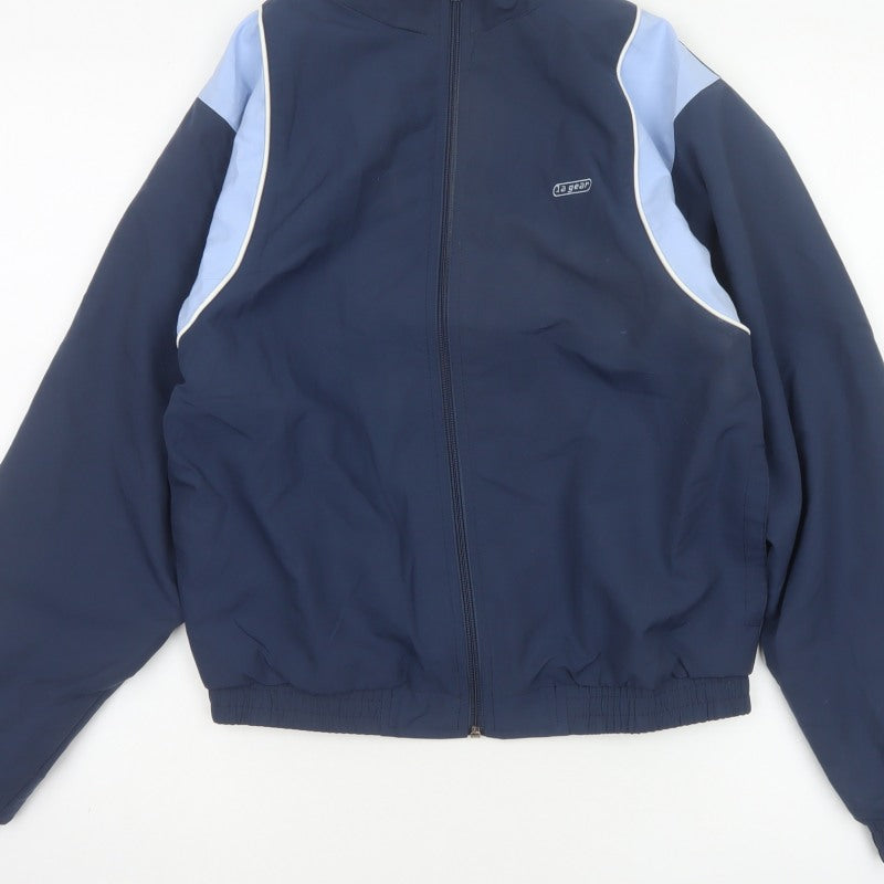 LA Gear Women’s Blue Size 10 Full Zip Sports Jacket Mesh Lined