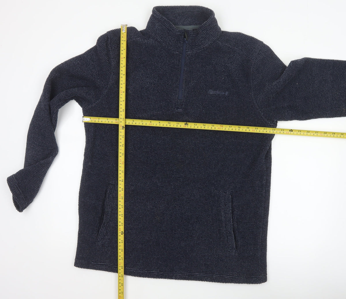 Peter Storm Men’s Blue M 1/4 Zip Fleece Sweatshirt Pockets