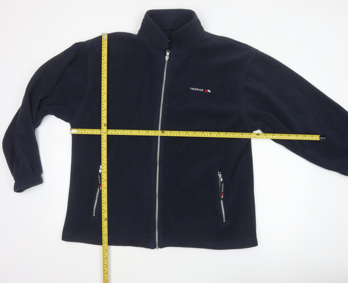 Trespass Men Blue XL Fleece Full Zip Outdoor Jacket