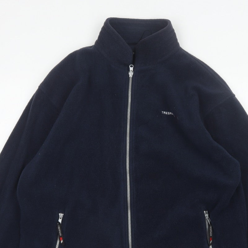 Trespass Men Blue XL Fleece Full Zip Outdoor Jacket