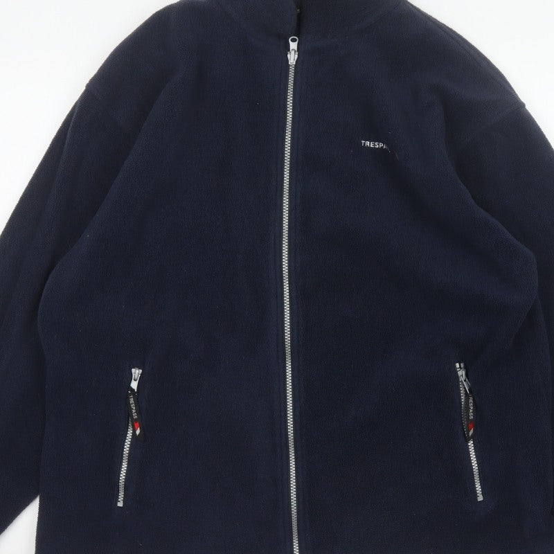 Trespass Men Blue XL Fleece Full Zip Outdoor Jacket