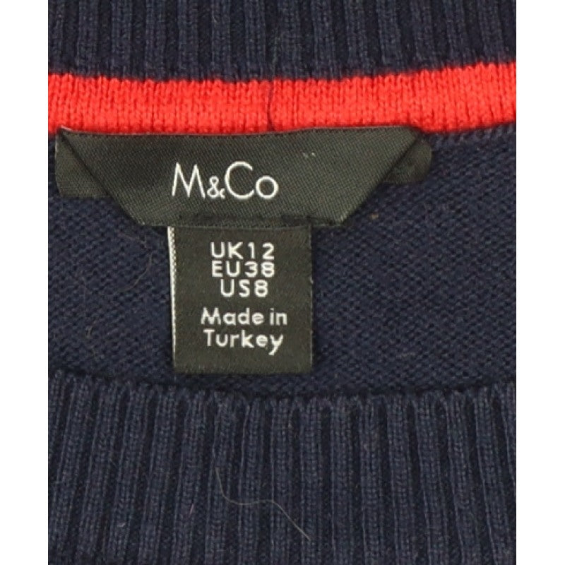 M&Co Women’s Blue UK 12 Rainbow Dream Crew Neck Knit Pullover Jumper