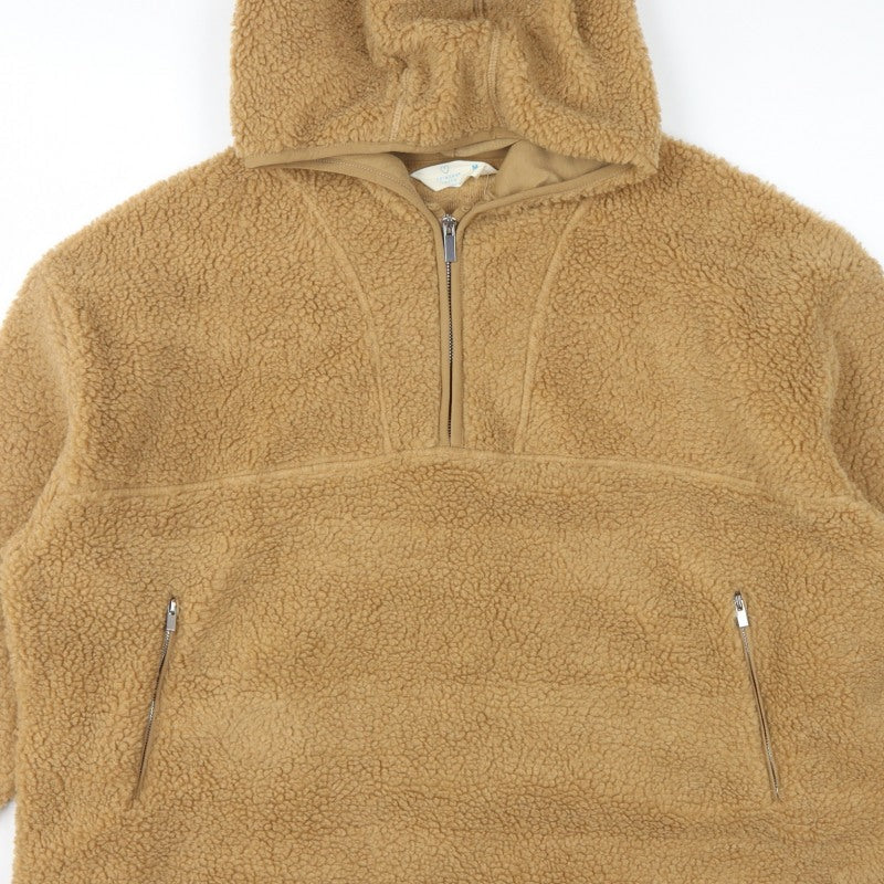 Primark Cares Women’s Beige M Teddy Fleece Half Zip Hoodie