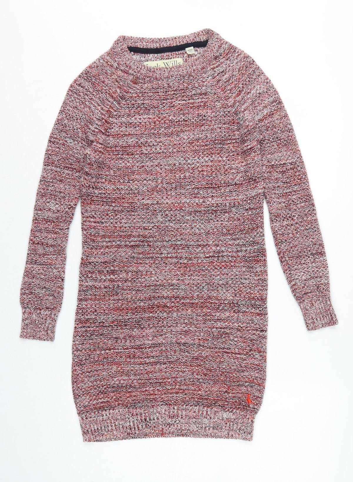Jack Wills Women’s Multicoloured XS Cowl Neck Knit Jumper Dress