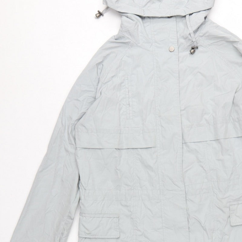 Next Women’s Grey Size 8 Hooded Long Parka Coat