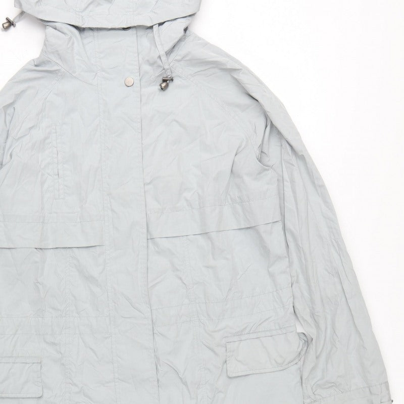 Next Women’s Grey Size 8 Hooded Long Parka Coat