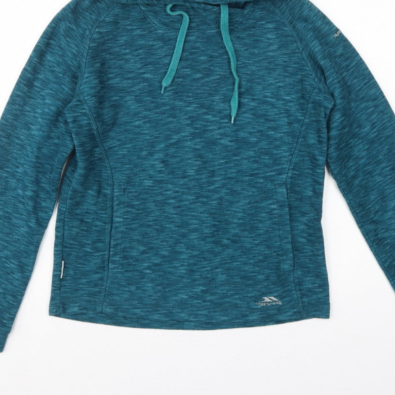 Trespass Women’s Blue UK 10 S Pullover Hoodie Fleece Pockets