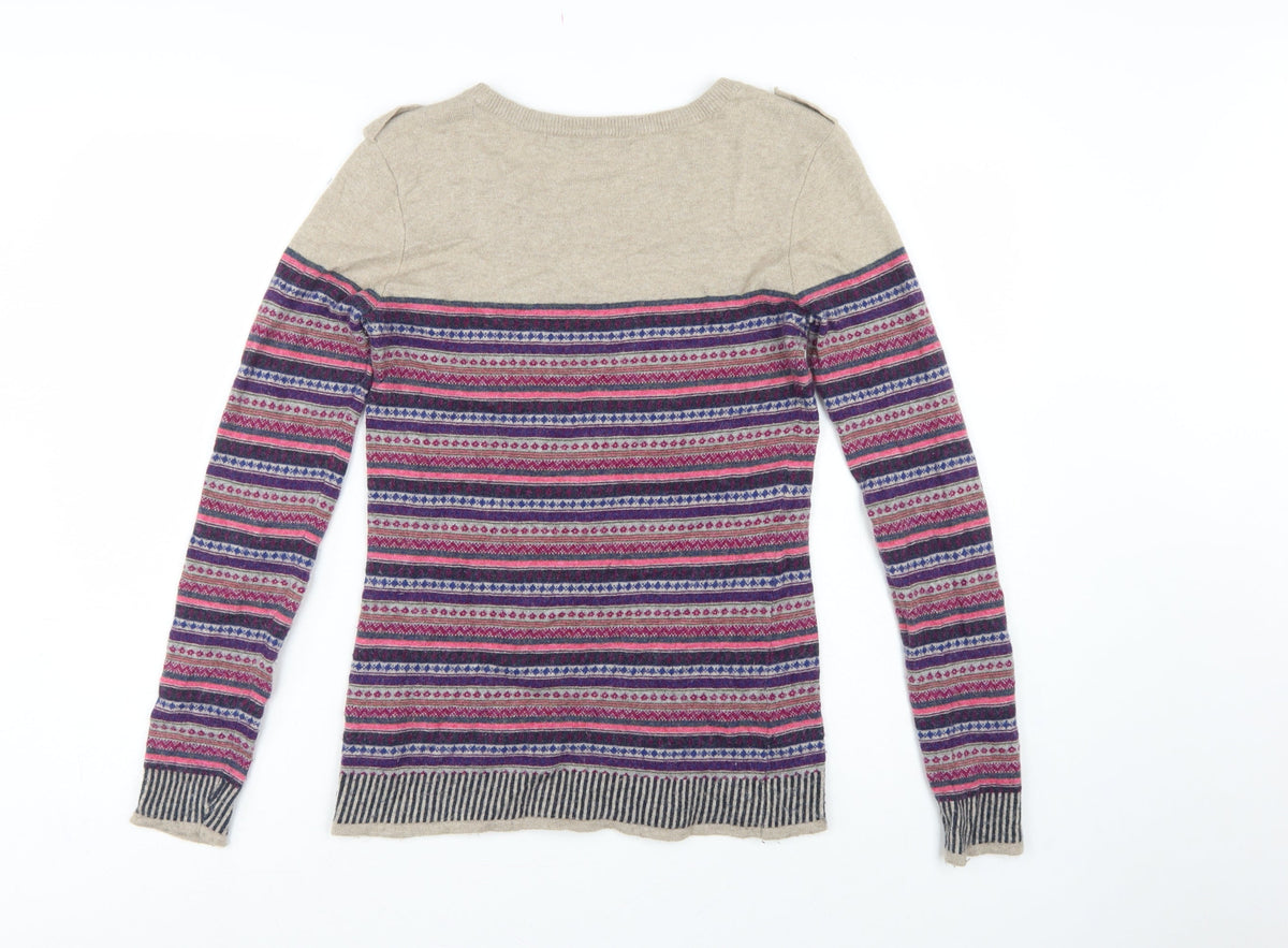 Crew Clothing Co. Women’s Multicoloured Fair Isle Jumper Size 10