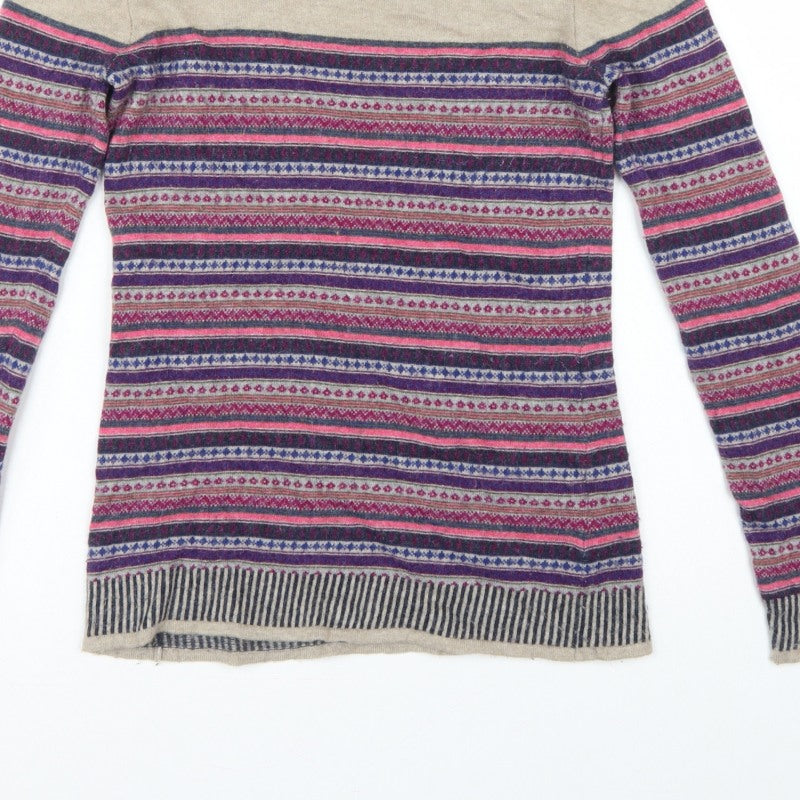 Crew Clothing Co. Women’s Multicoloured Fair Isle Jumper Size 10