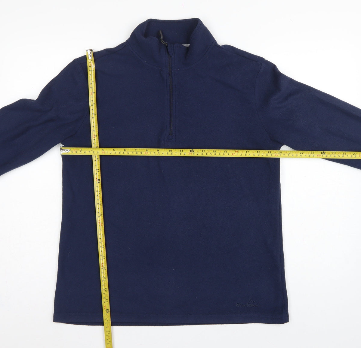 Peter Storm Women's Navy Size 16 Fleece 1/4 Zip High Neck Sweatshirt