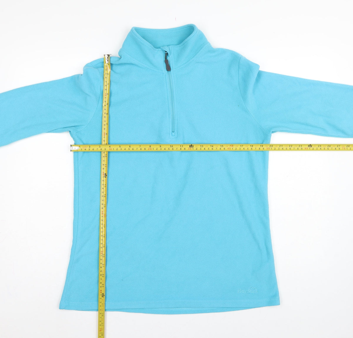 Peter Storm Women Blue Size 16 1/4 Zip Fleece Pullover Sweatshirt