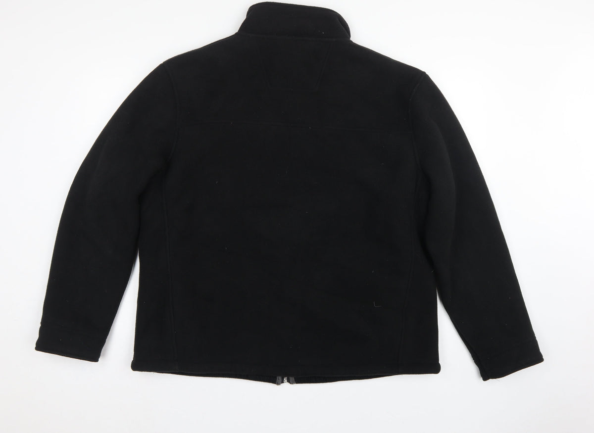 Maine New England Men's Black XL Fleece Full Zip Basic Jacket